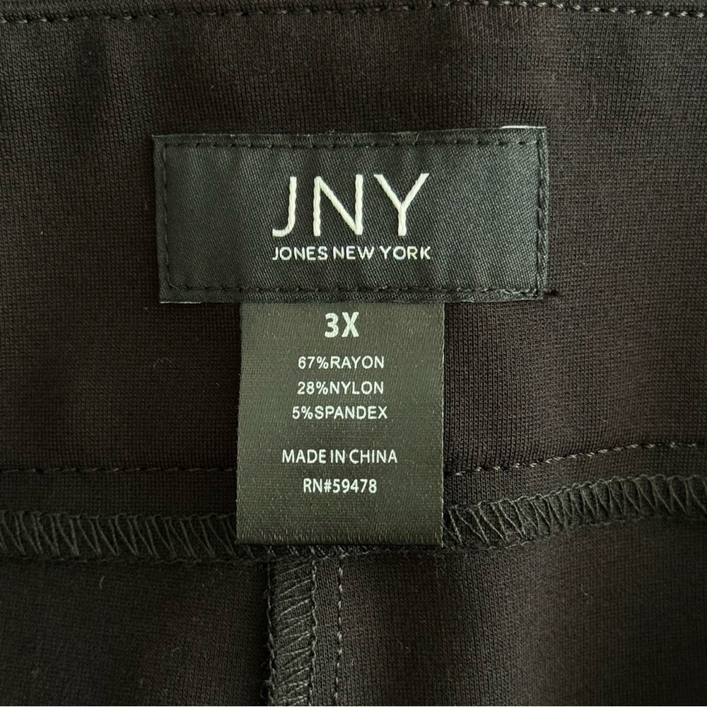 Jones New York Black Pull On Trousers 3X - Picture 6 of 9